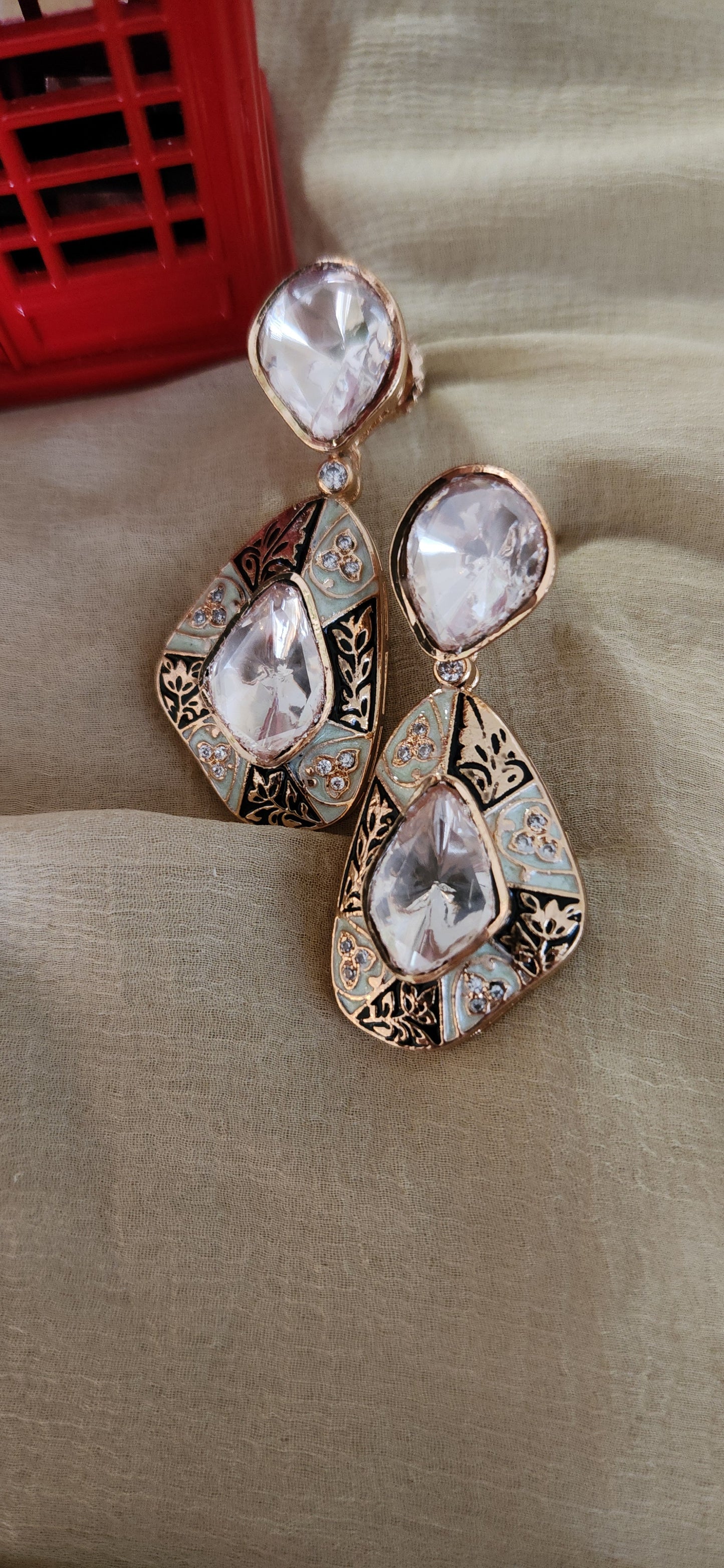 Elegant Taara Mossanite Stone Drops