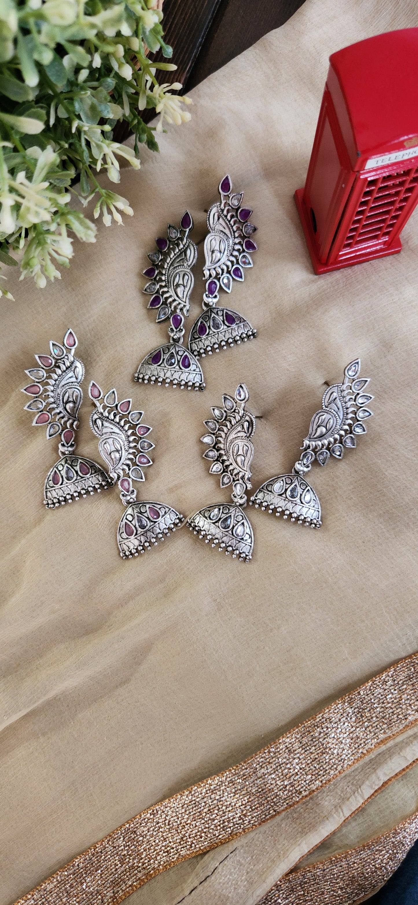 Sundari Flower Jhumka