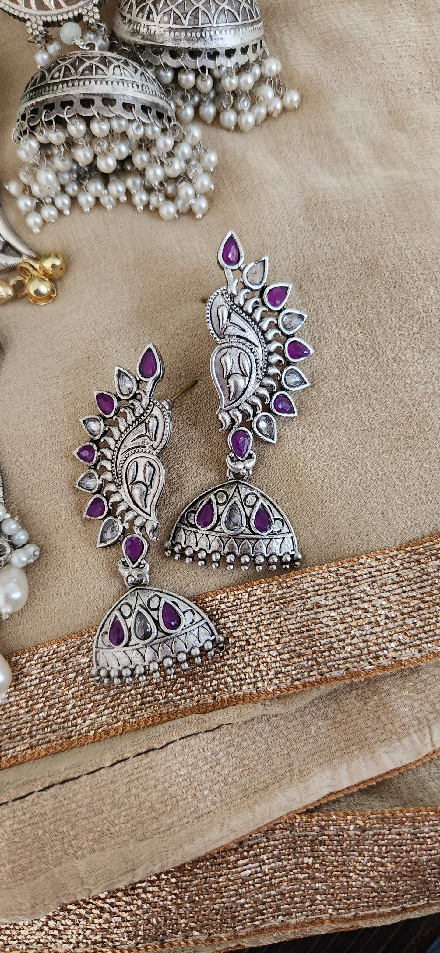 Sundari Flower Jhumka