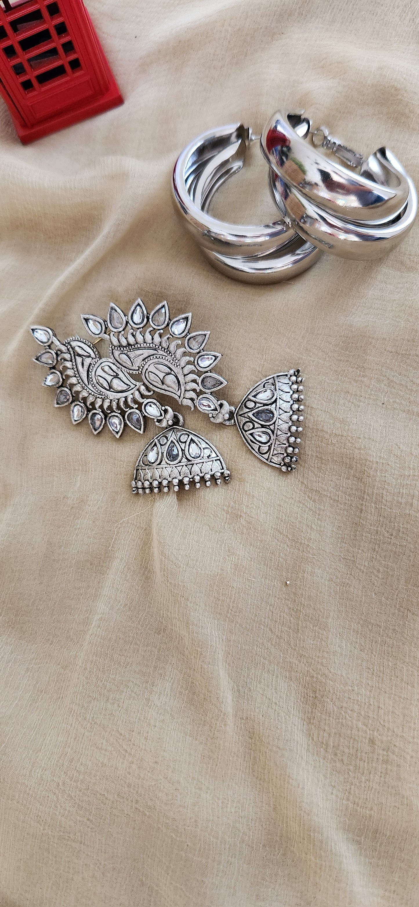Sundari Flower Jhumka