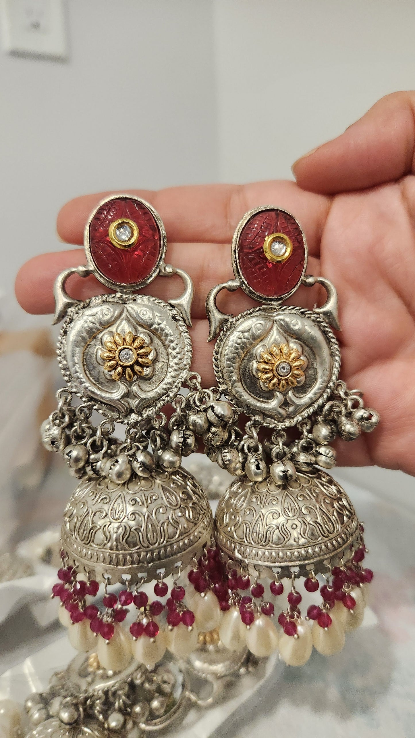 Anya Mautika Jhumkas