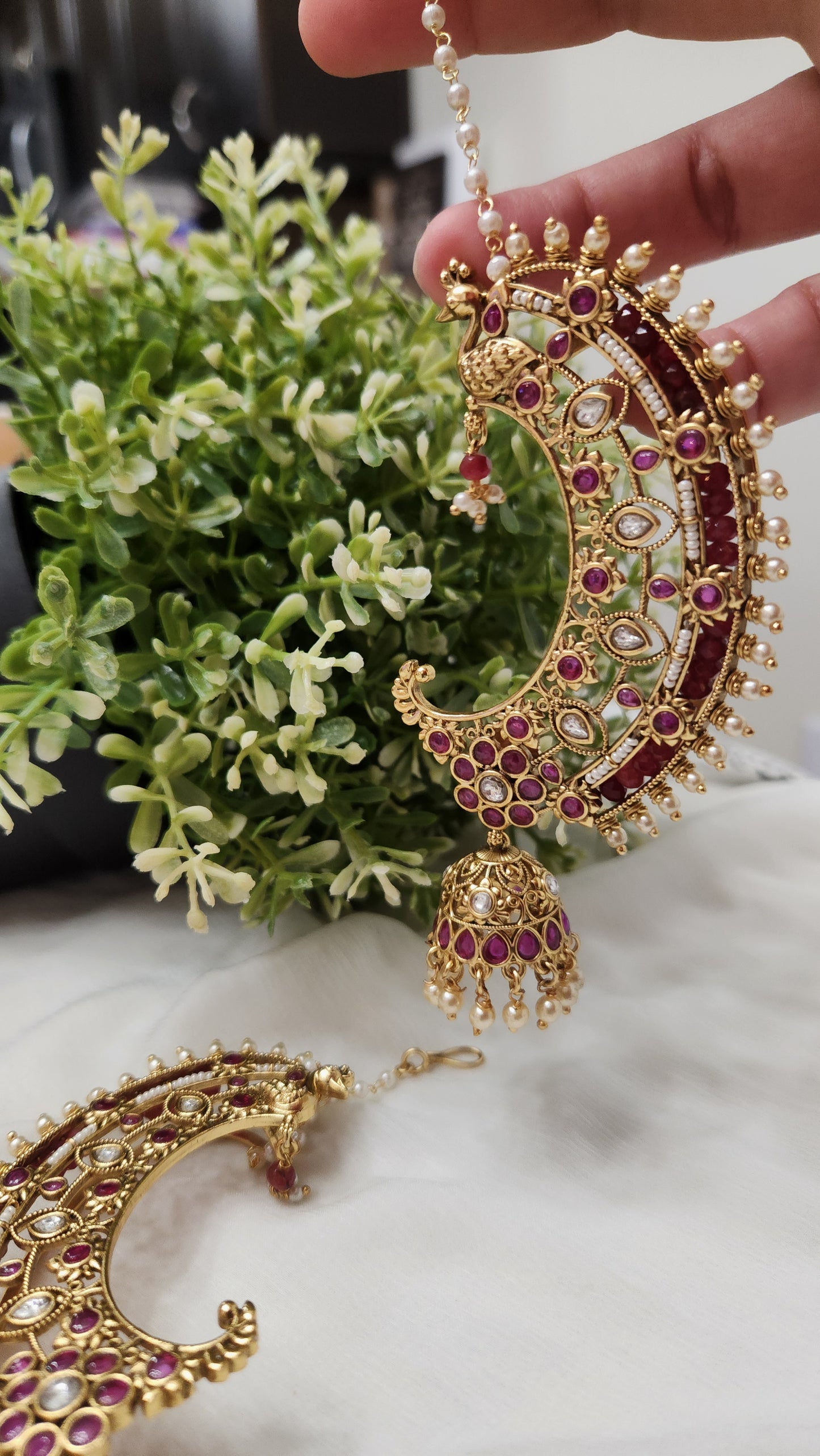 Pallavi Earcuff Jhumkas