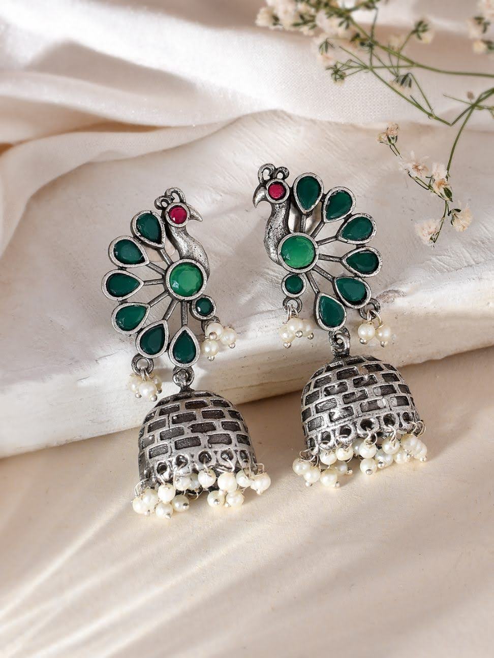 Sundar Morni Oxidized Studs