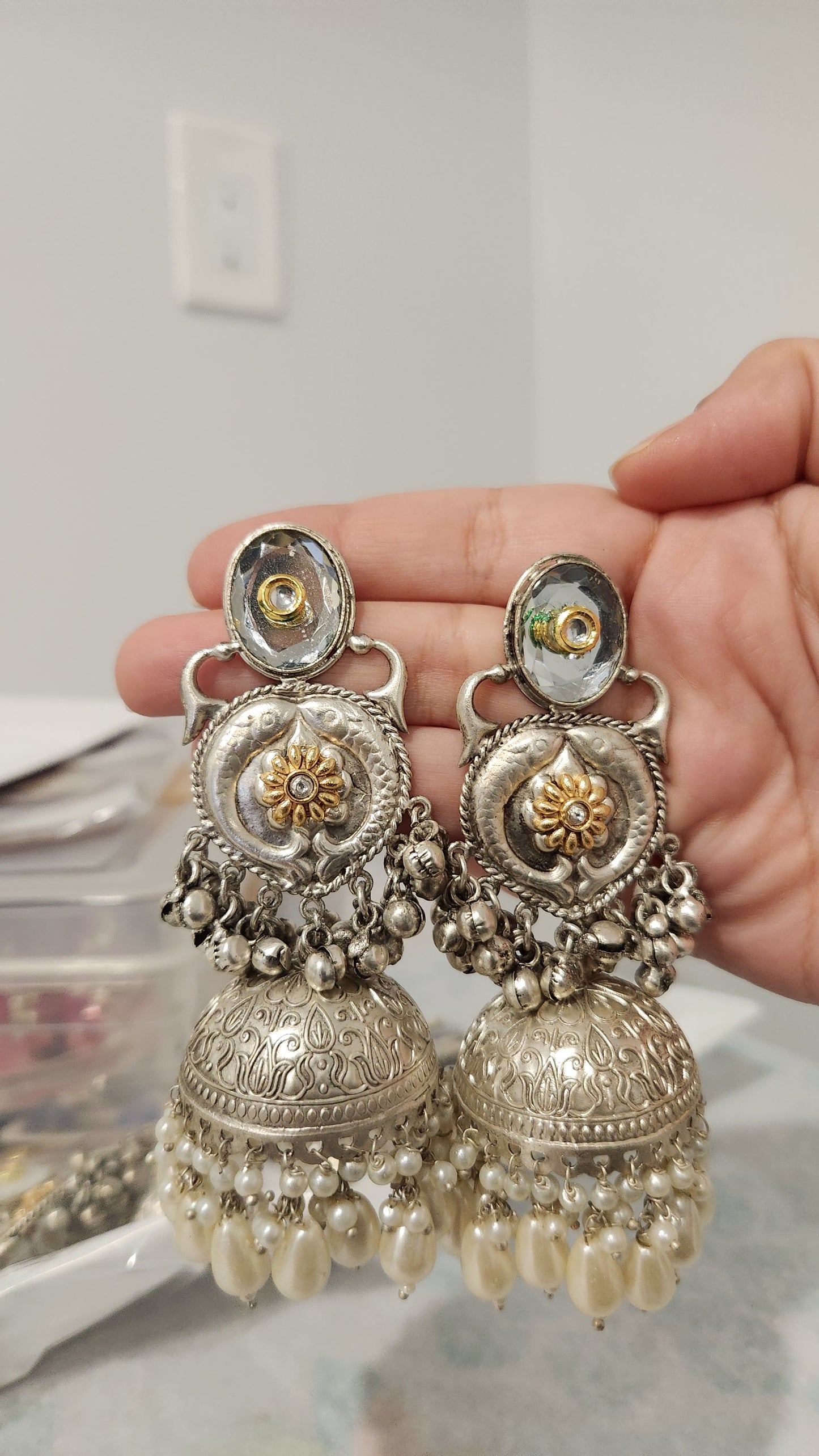 Anya Mautika Jhumkas