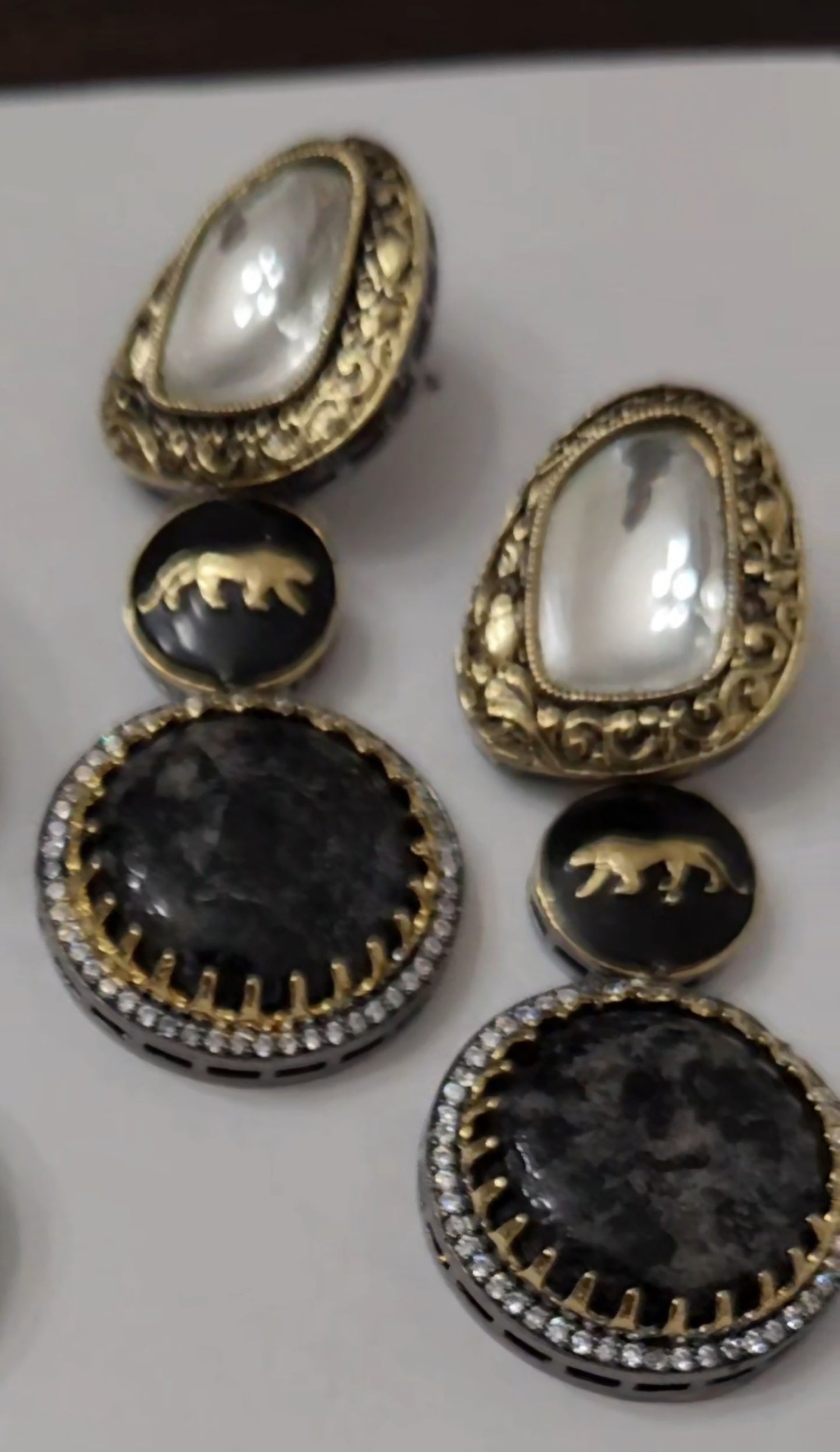 Marble stone Earrings (Sabhyasachi inspired)