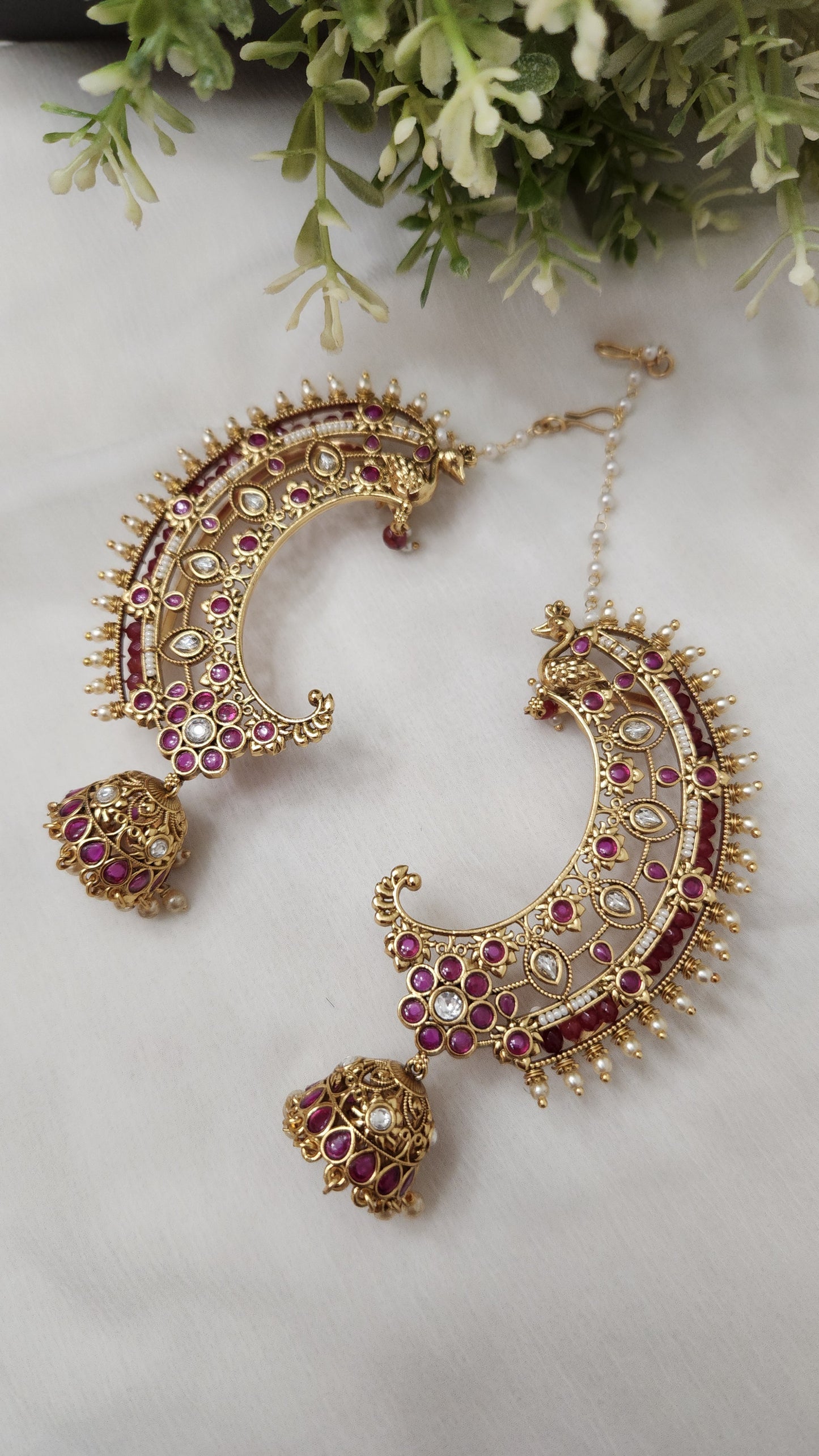 Pallavi Earcuff Jhumkas