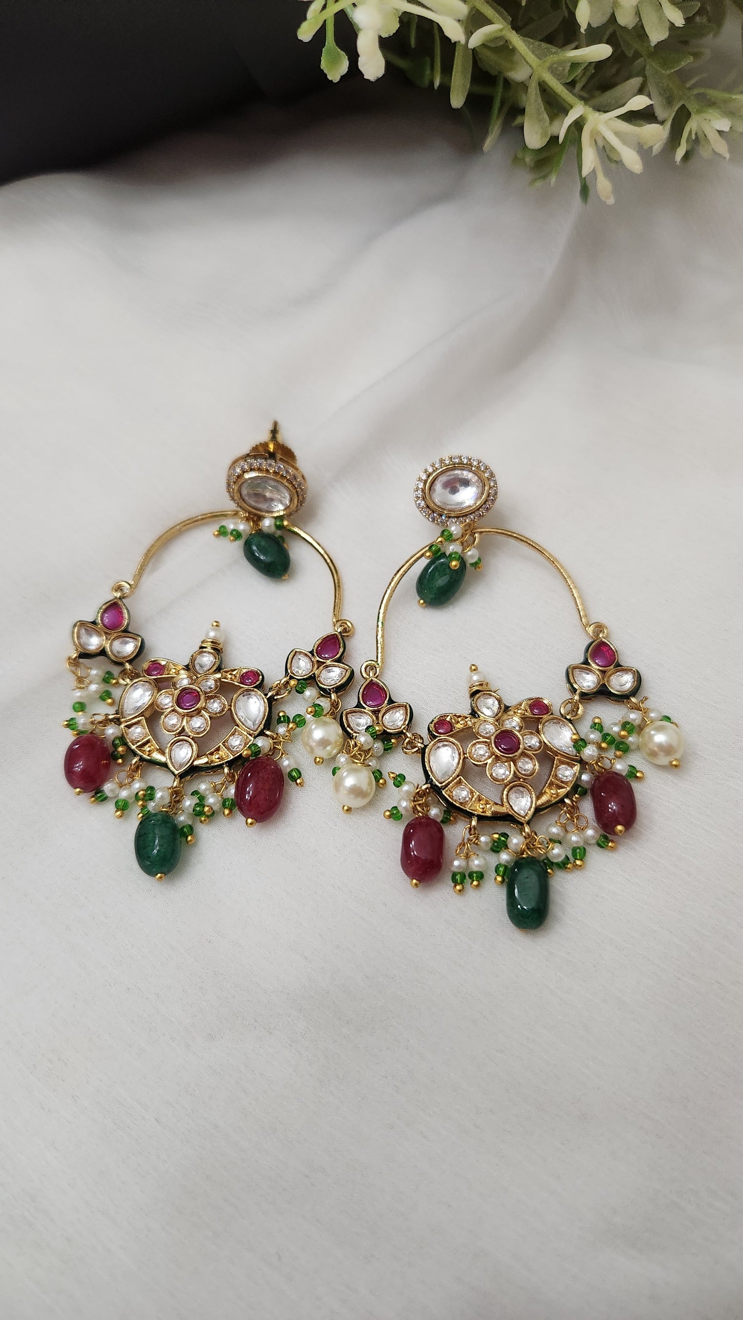 Tripti Jadau Kundan Earrings