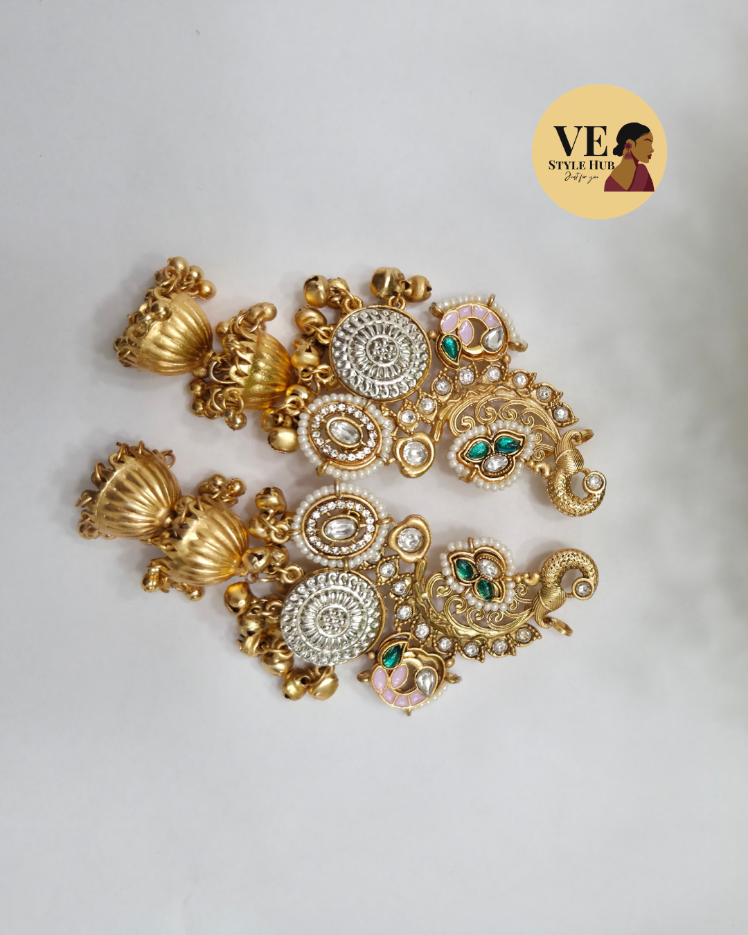 Dhaara Earcuff Jhumkas