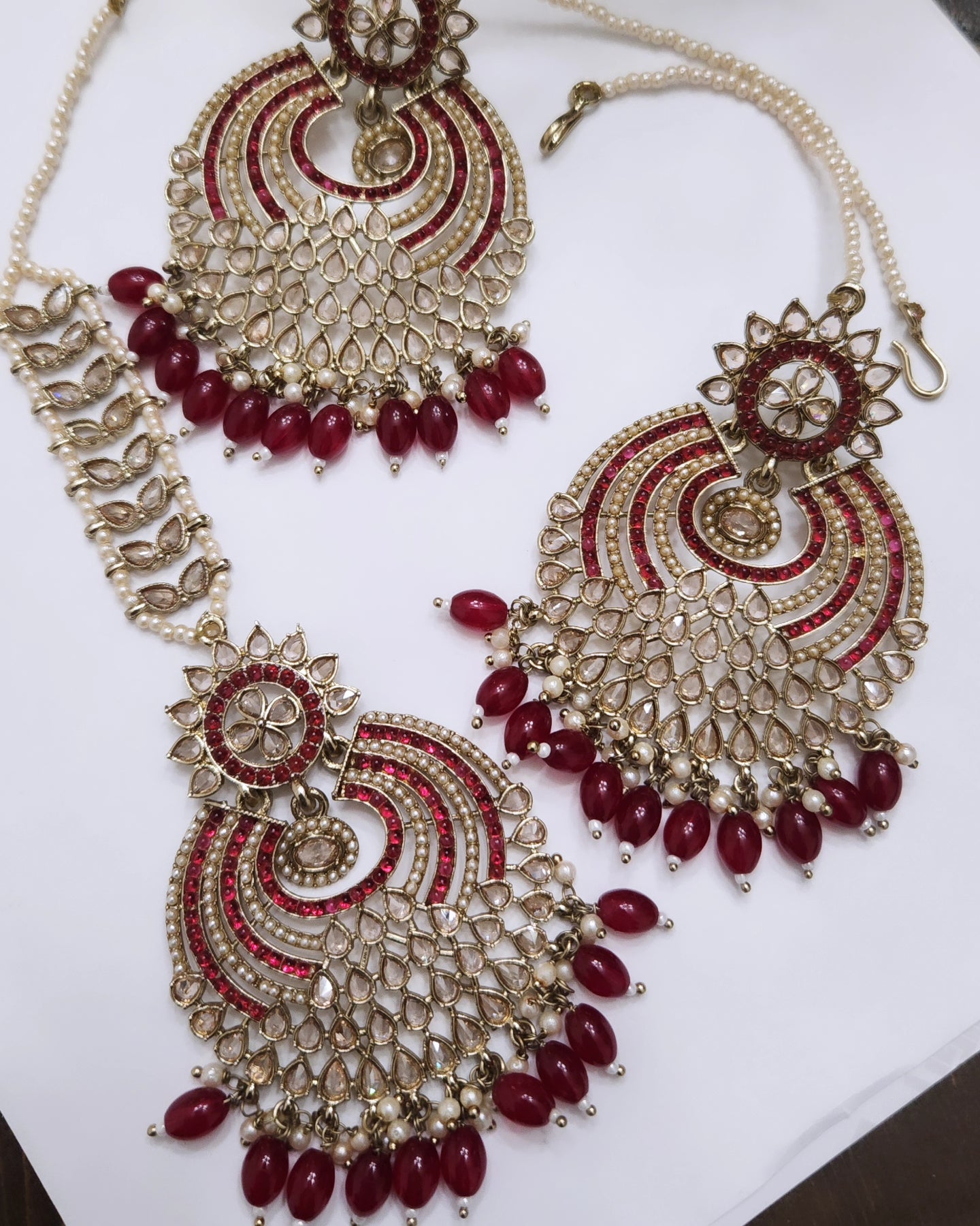 Dilrooba Earrings & Mang tikka