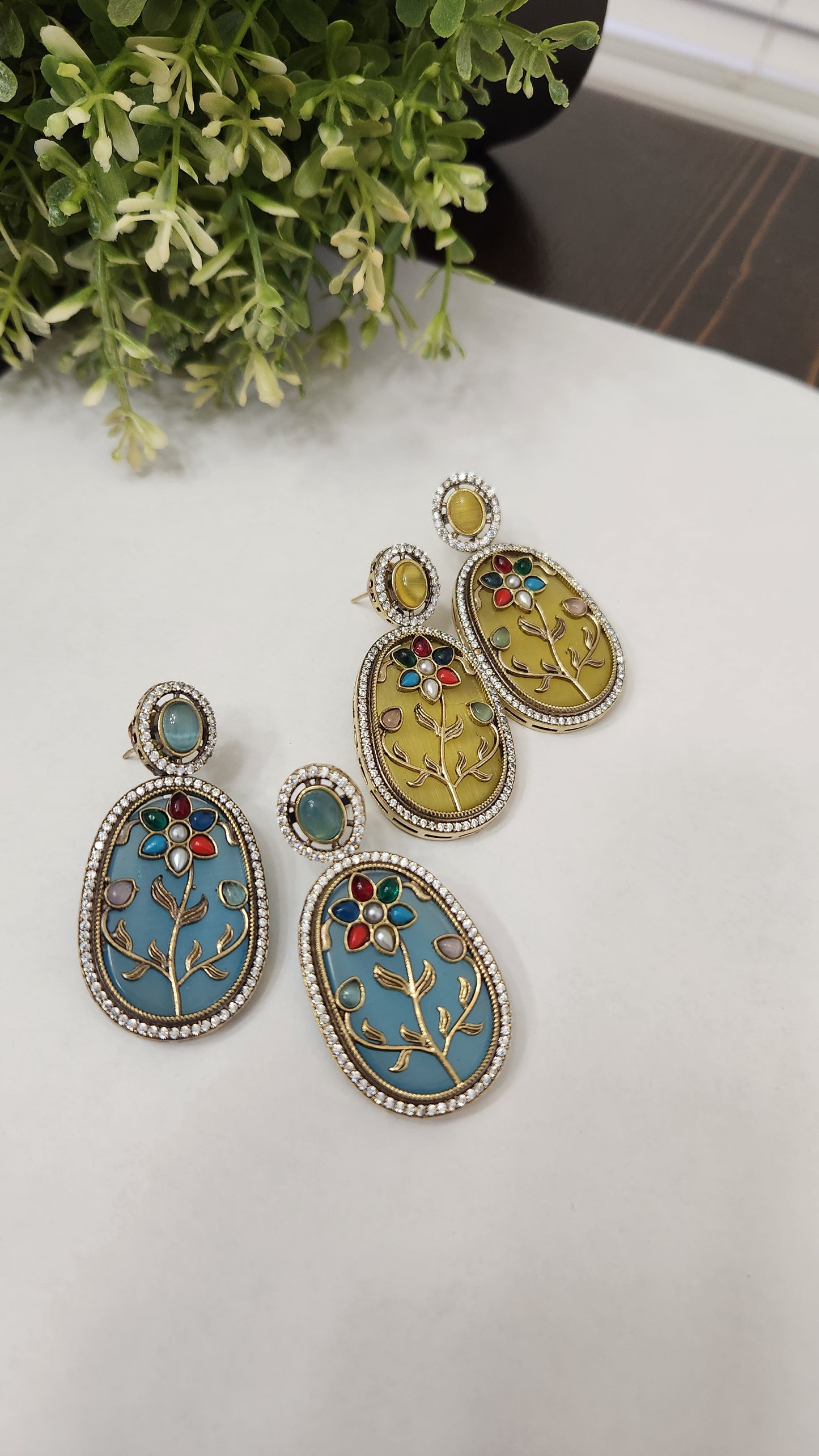 Phulkari earrings