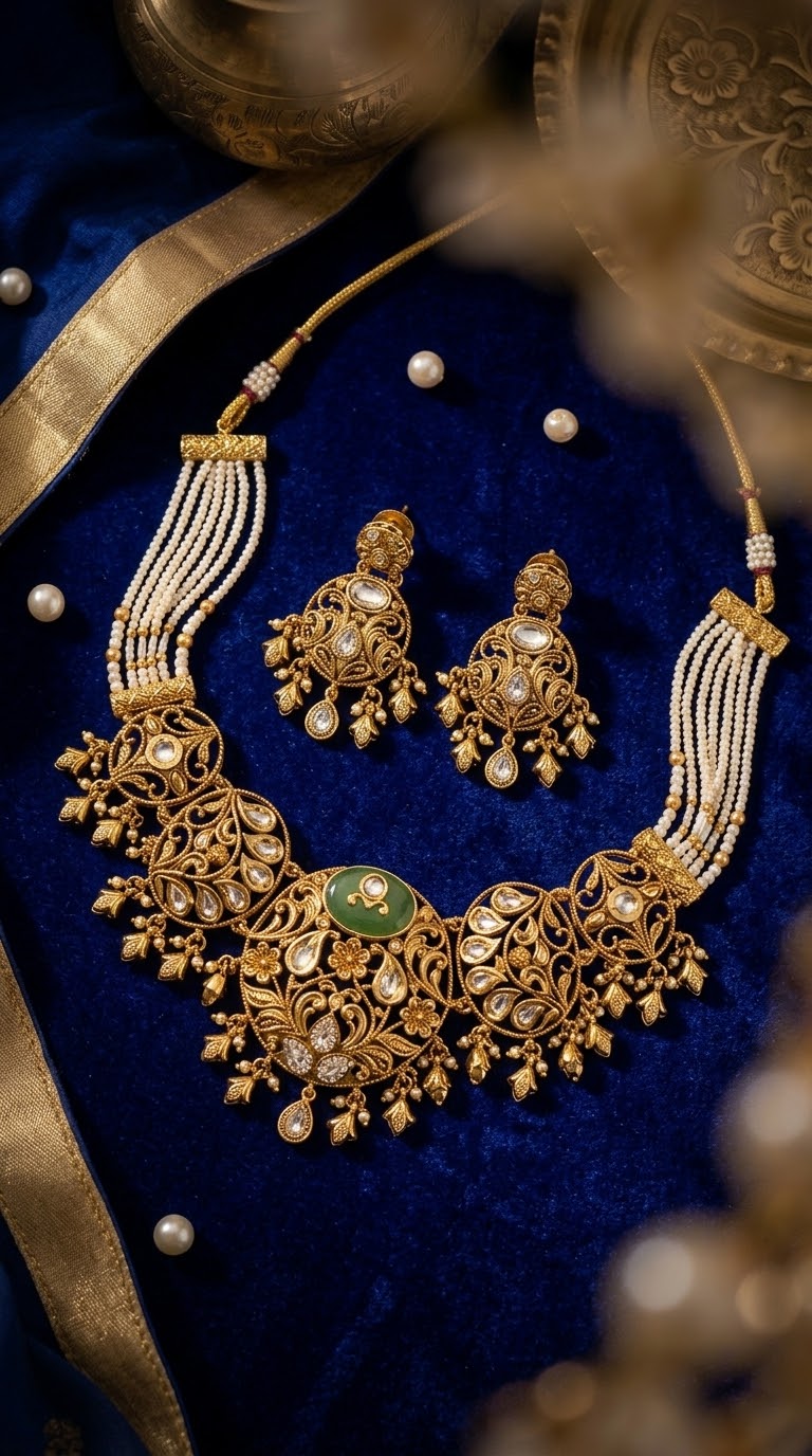 Nisha Kundan Set