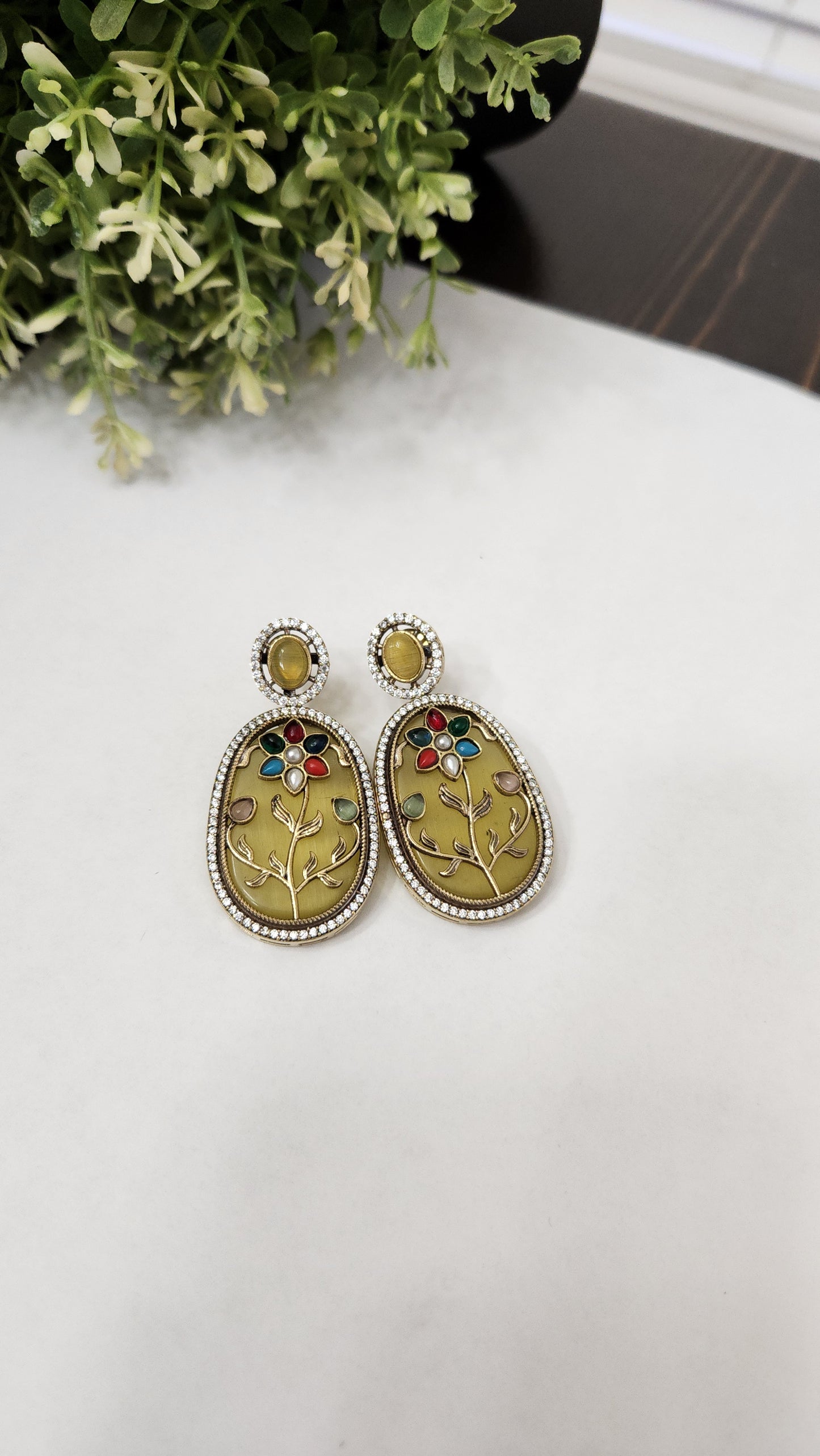 Phulkari earrings