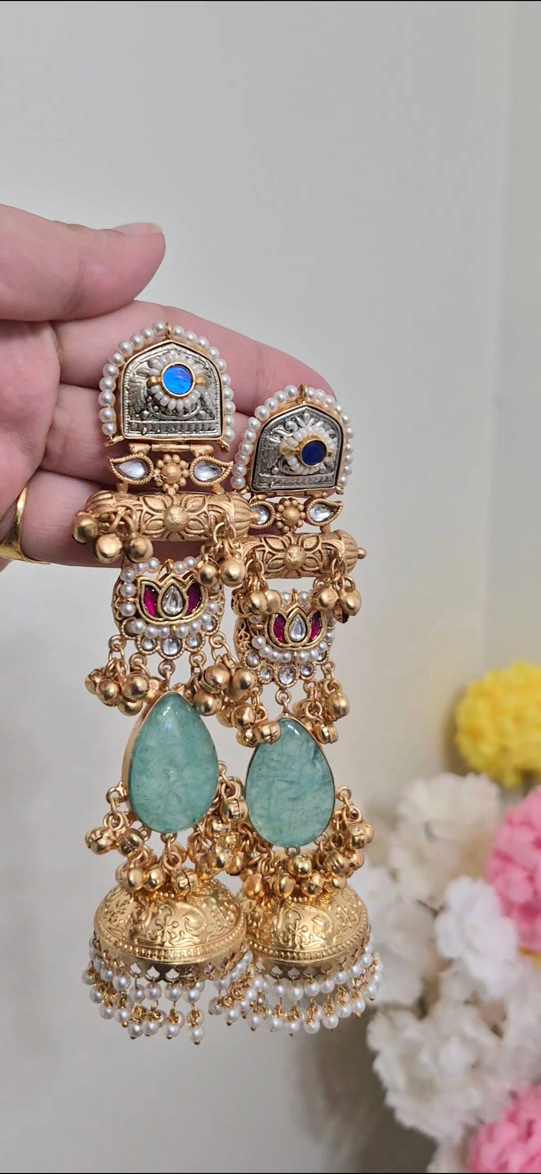 Neelam Jhumkas