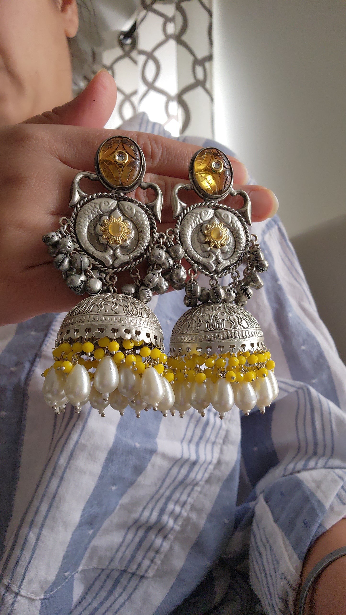 Anya Mautika Jhumkas