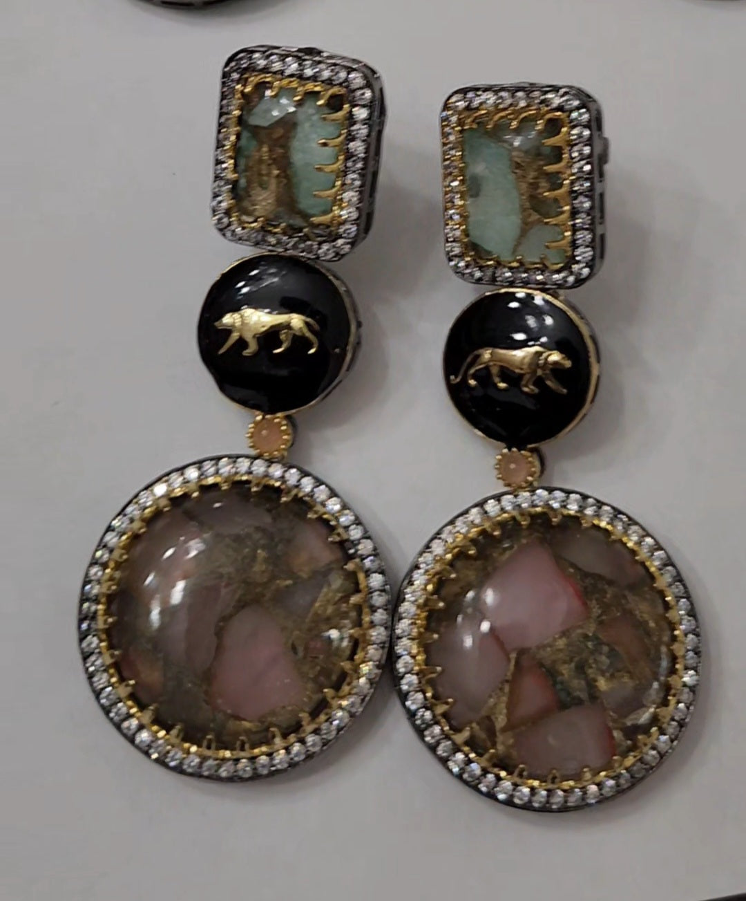 Marble stone Earrings (Sabhyasachi inspired)