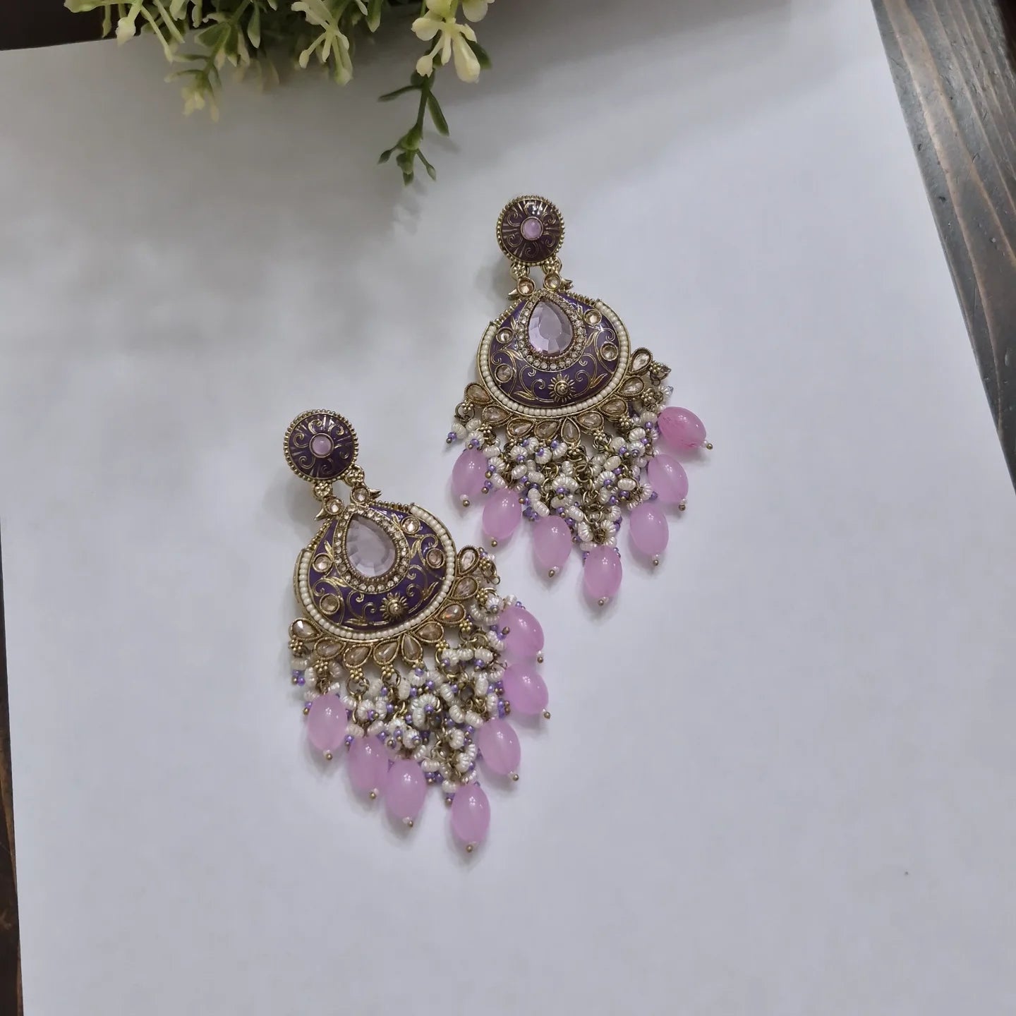 Anaira Meenakari earrings