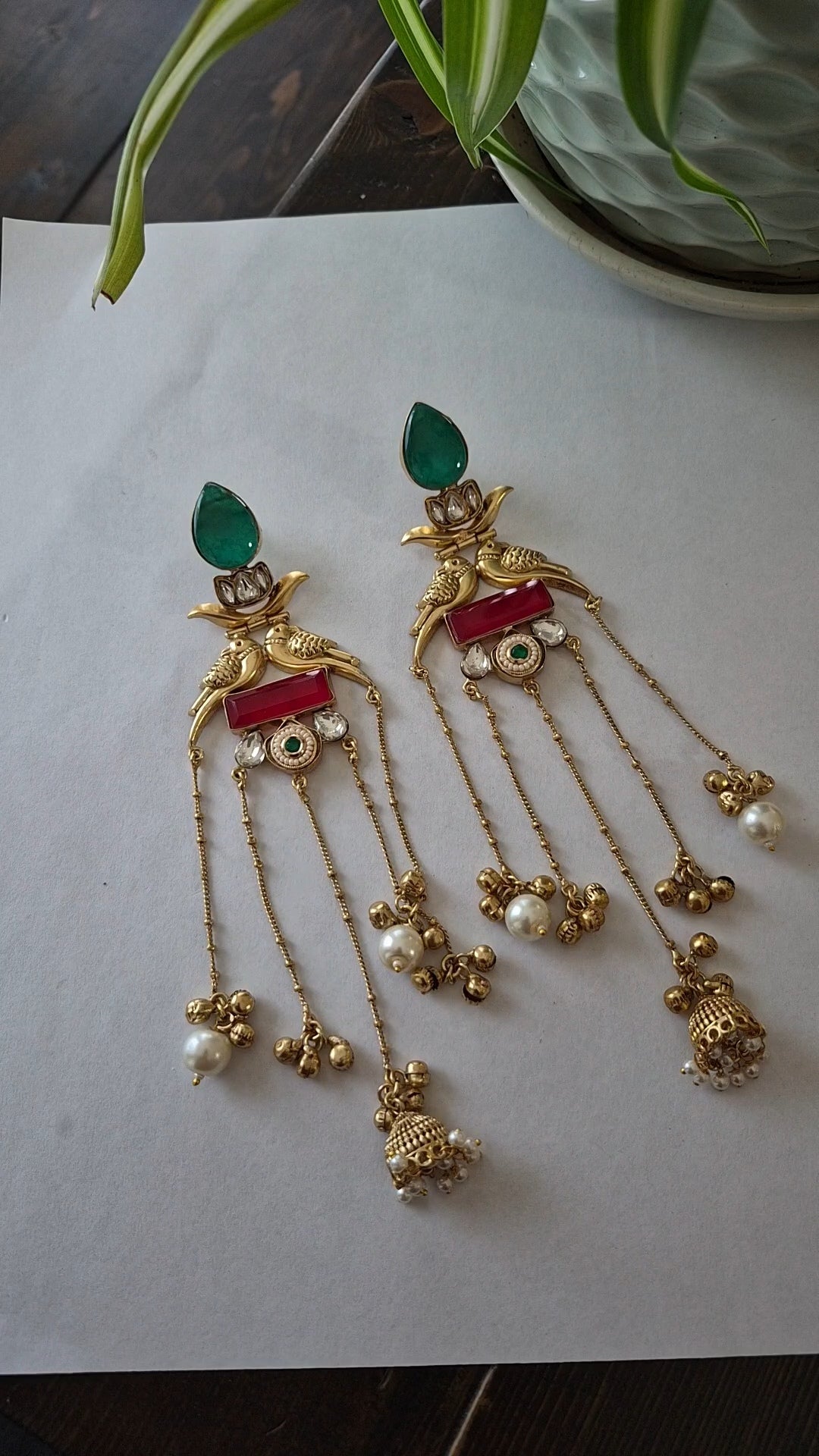 Shanaia Kashmiri Jhumkas