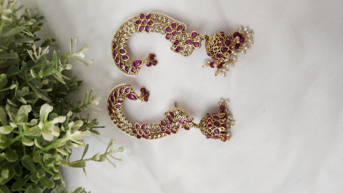 Pallavi Earcuff Jhumkas