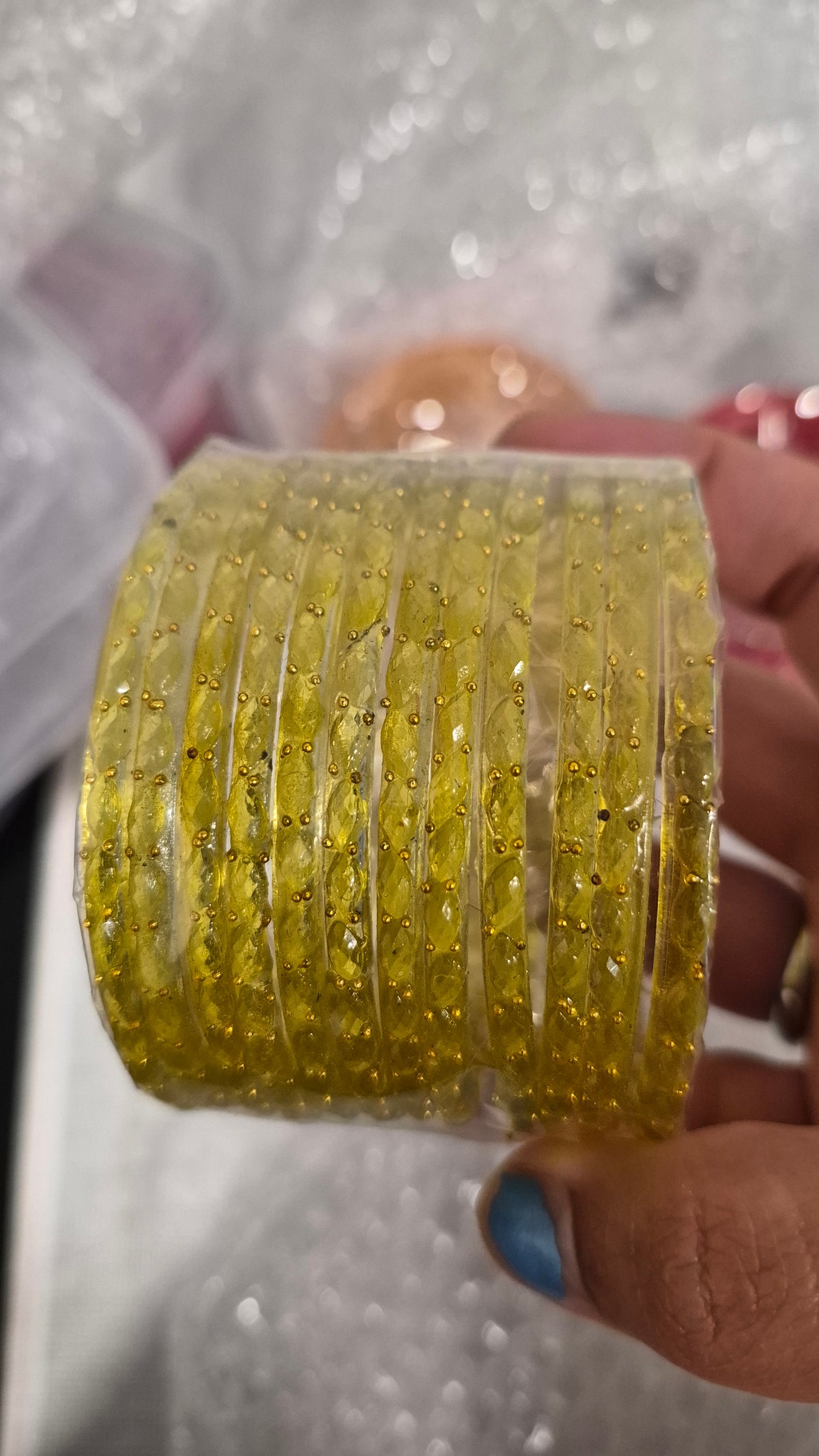 Glass Raindrop bangles 2.6