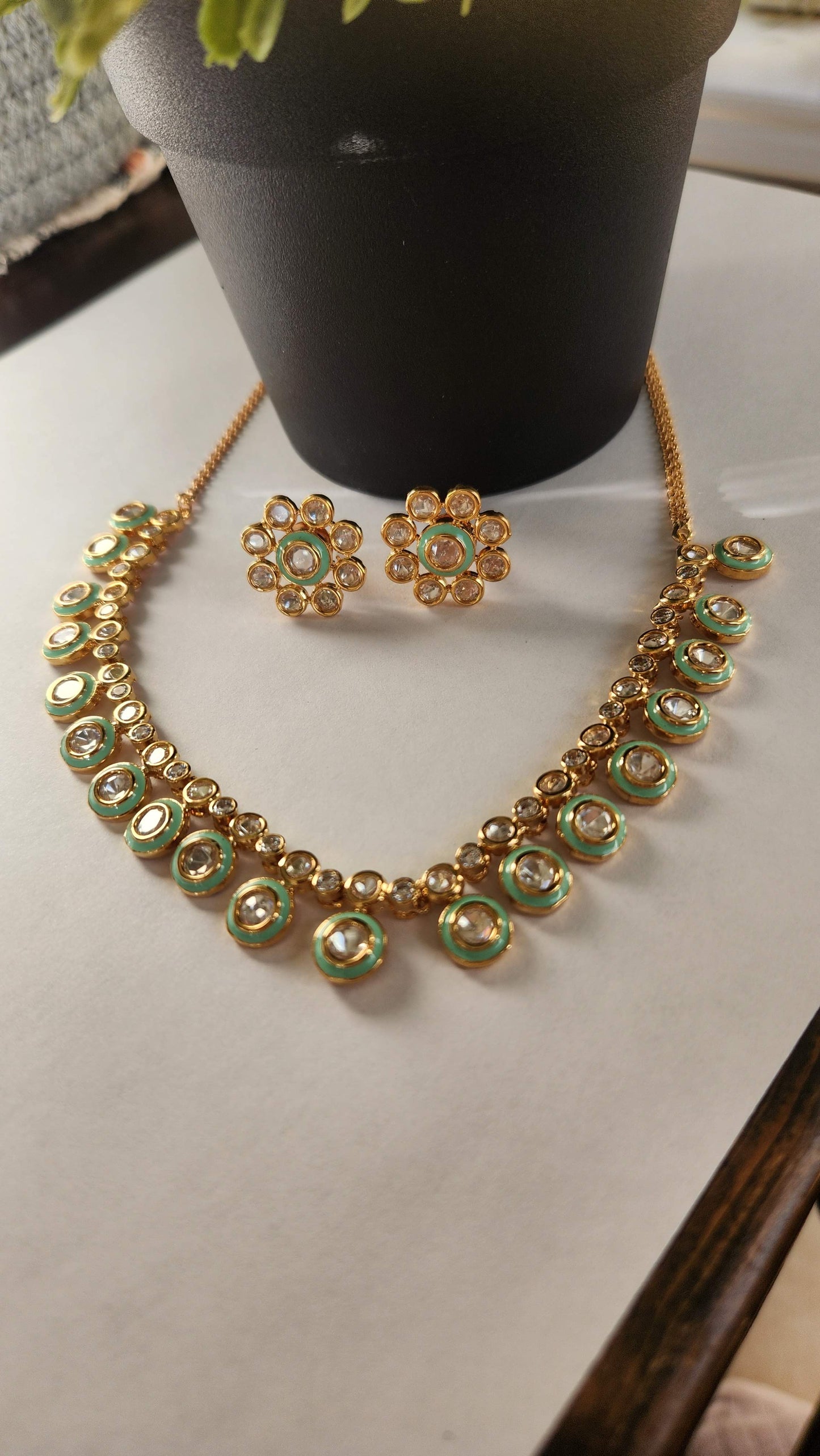 Polki Kundan Set
