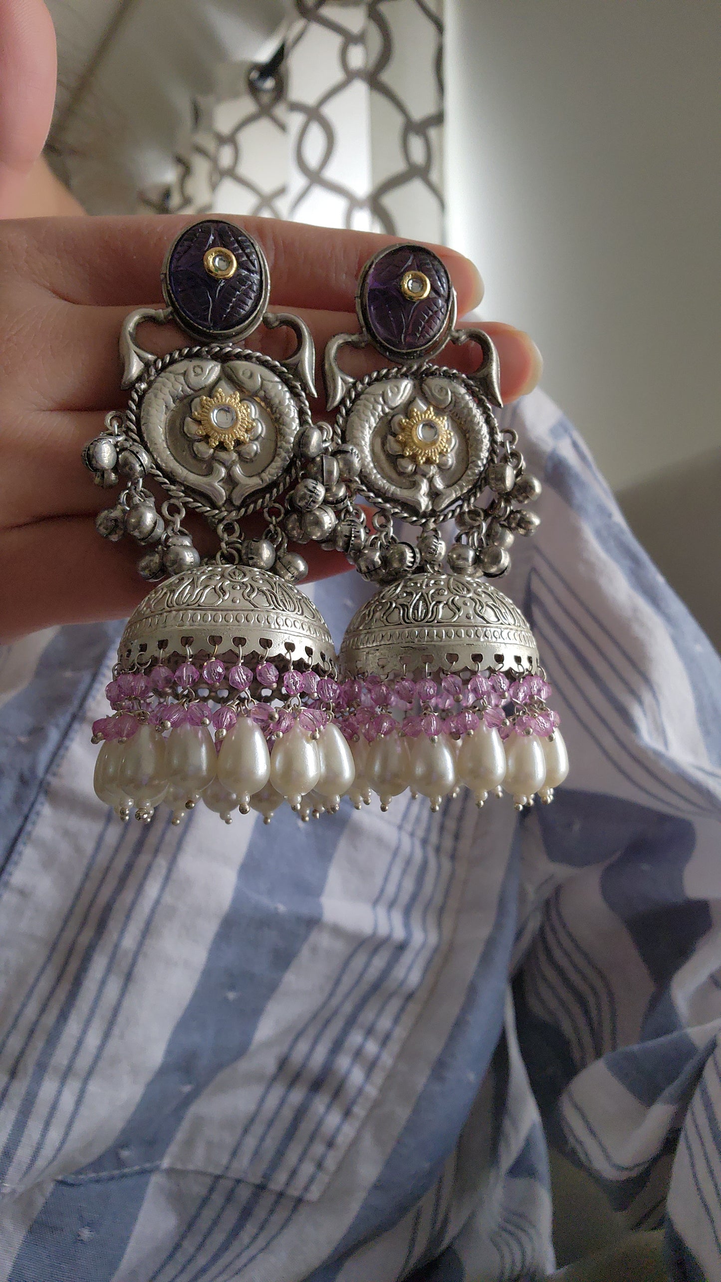 Anya Mautika Jhumkas