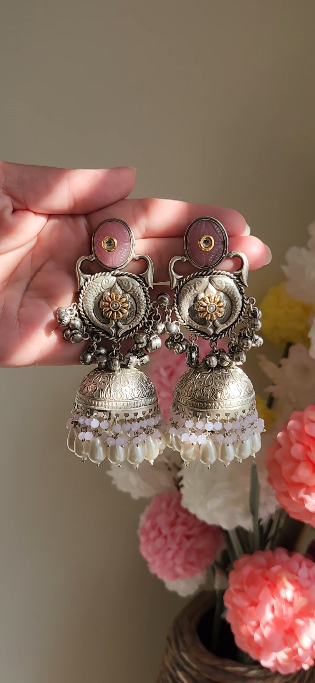 Anya Mautika Jhumkas