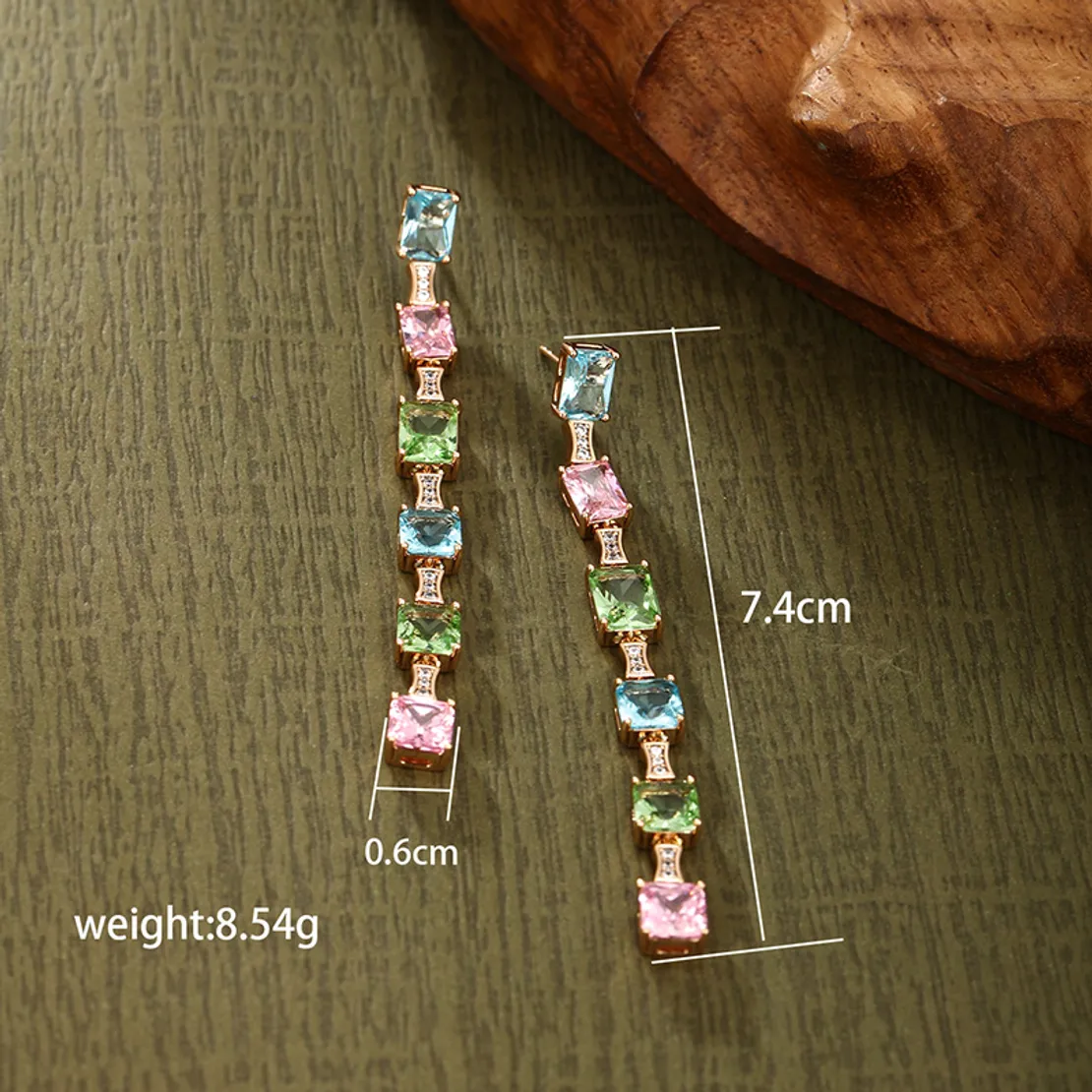 Square Drop Earrings