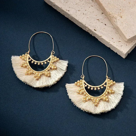 Geometric Plating Zinc Alloy Drop Earrings