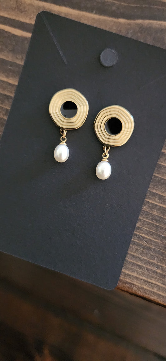 Retro Gold plated casual drops