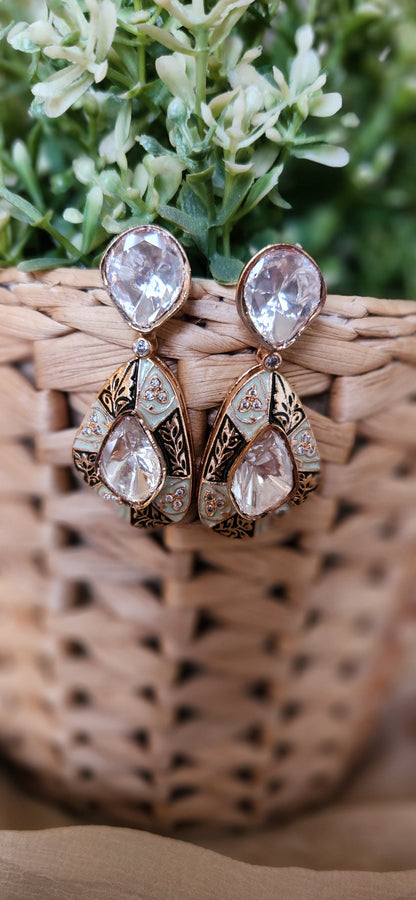 Elegant Taara Mossanite Stone Drops