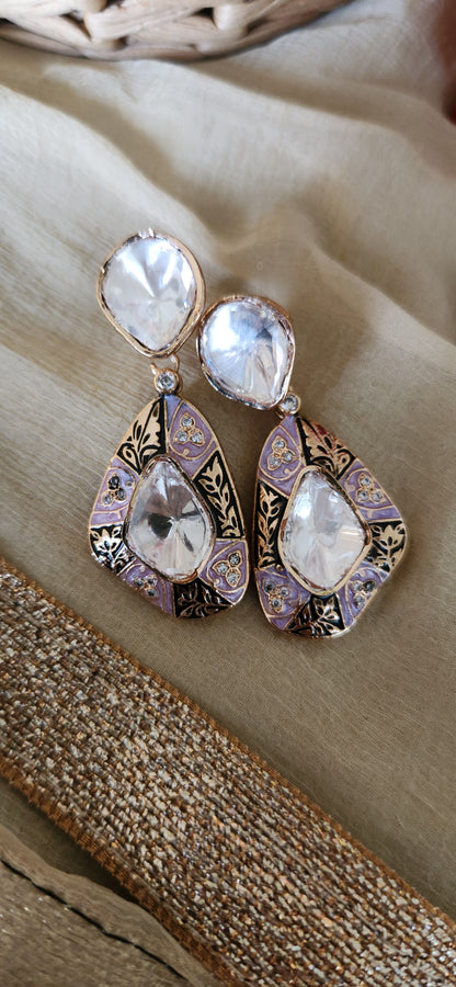 Elegant Taara Mossanite Stone Drops