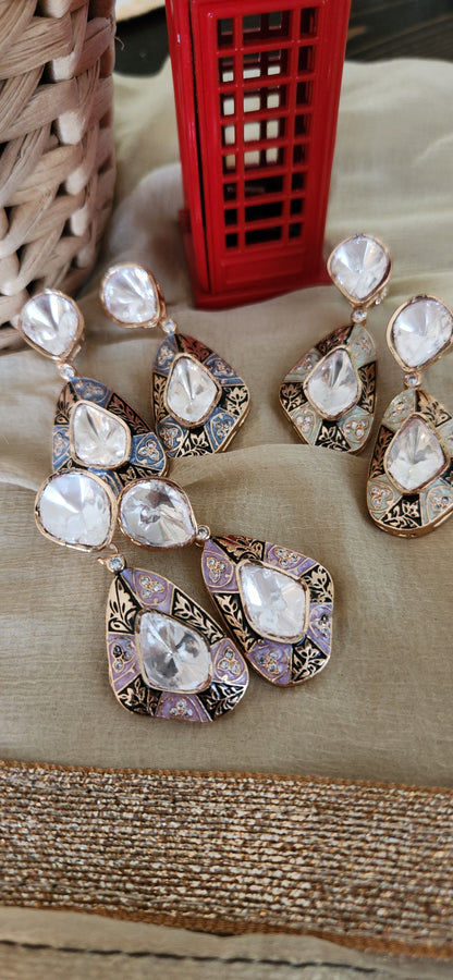 Elegant Taara Mossanite Stone Drops