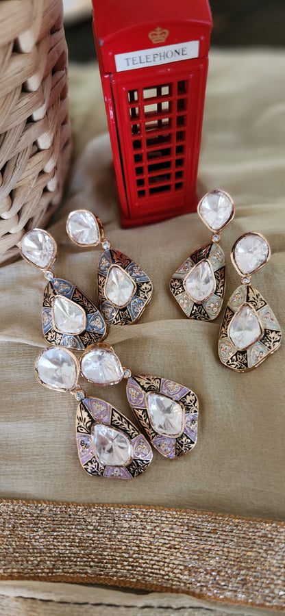 Elegant Taara Mossanite Stone Drops