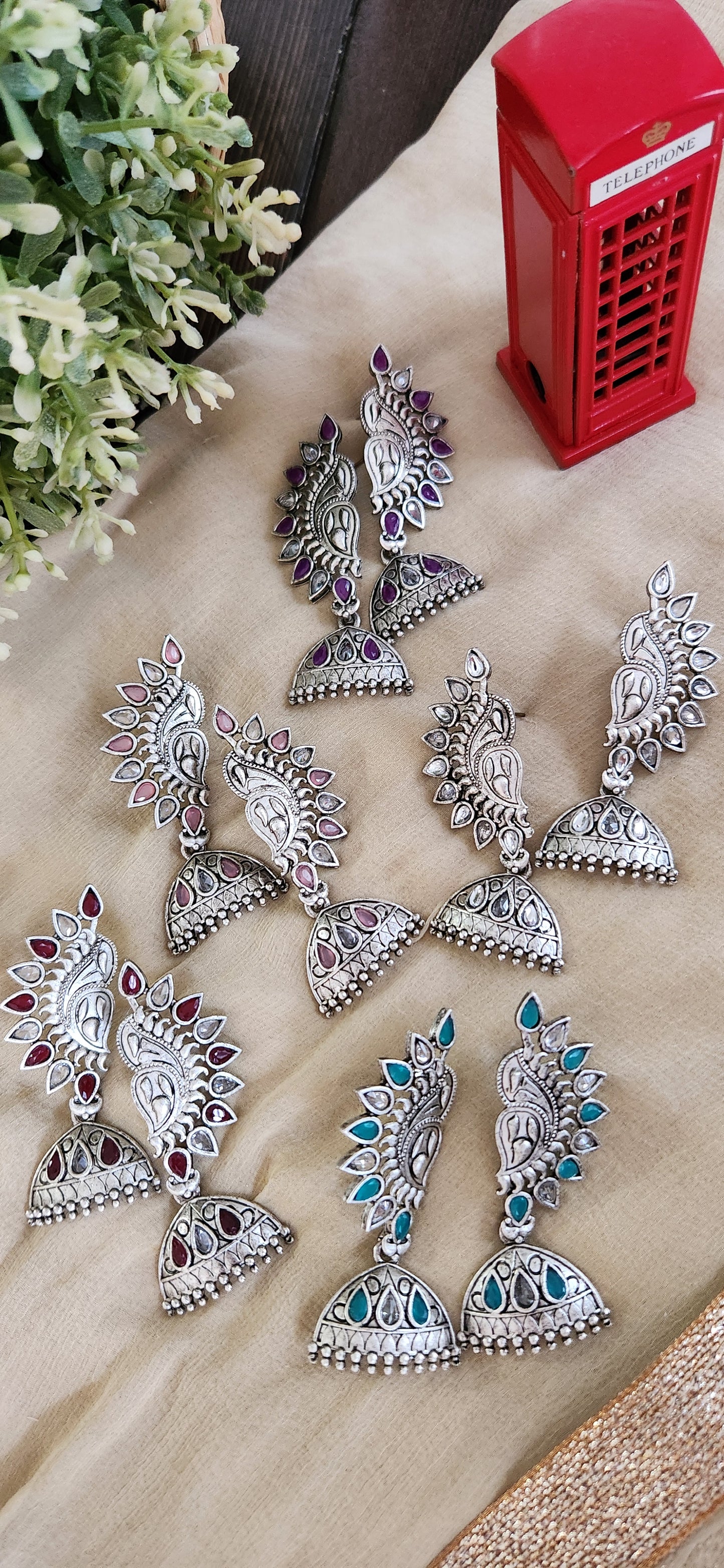Sundari Flower Jhumka