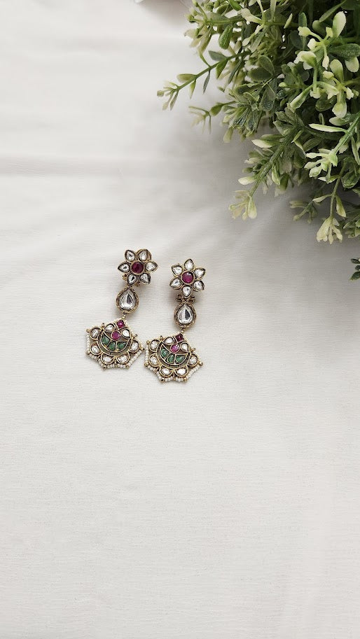 Janki Polki Kundan Earrings