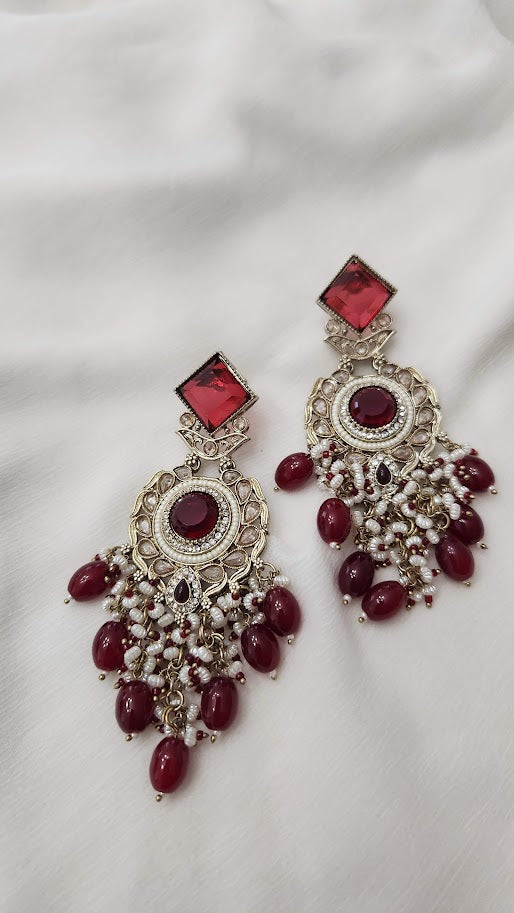 Mala Beed Earrings