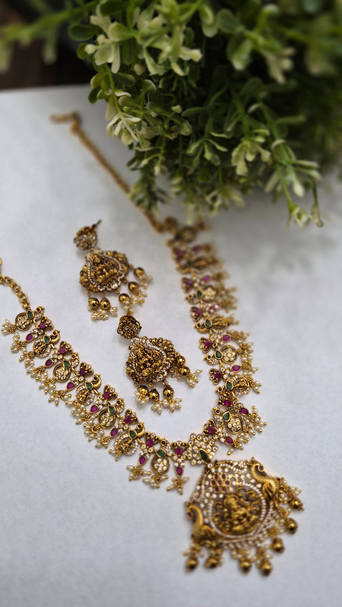Laxmi Temple Necklace set
