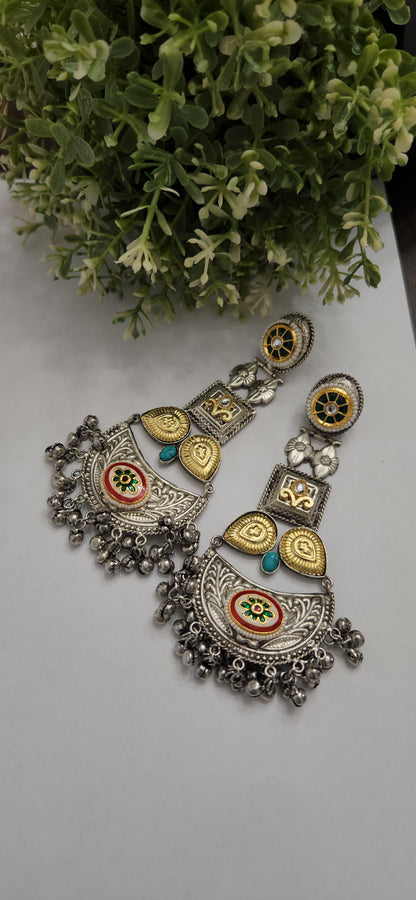 Aakshii Dual tone Chandbali