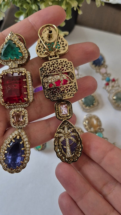Trikone Sabhya inspired earrings