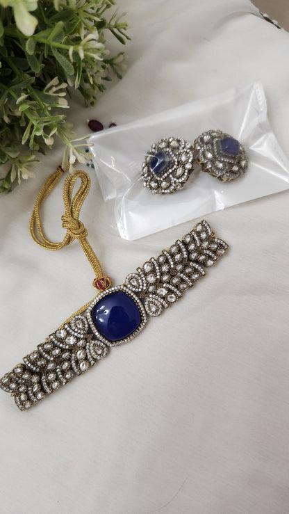Royal Blue choker set