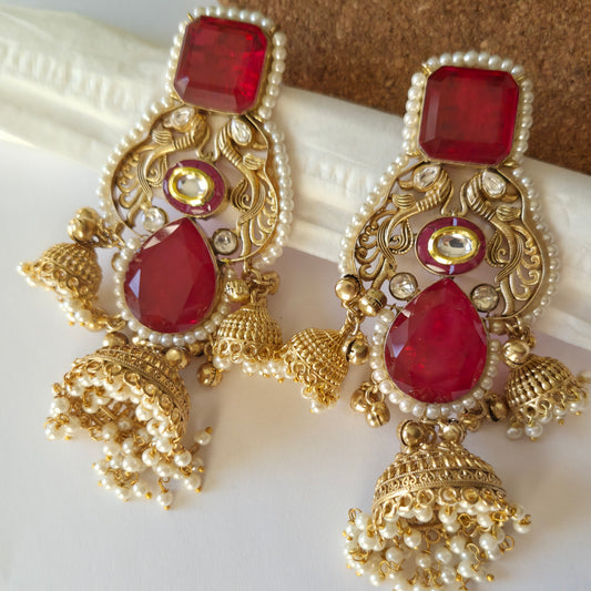 Krisha Kundan Jhumkas