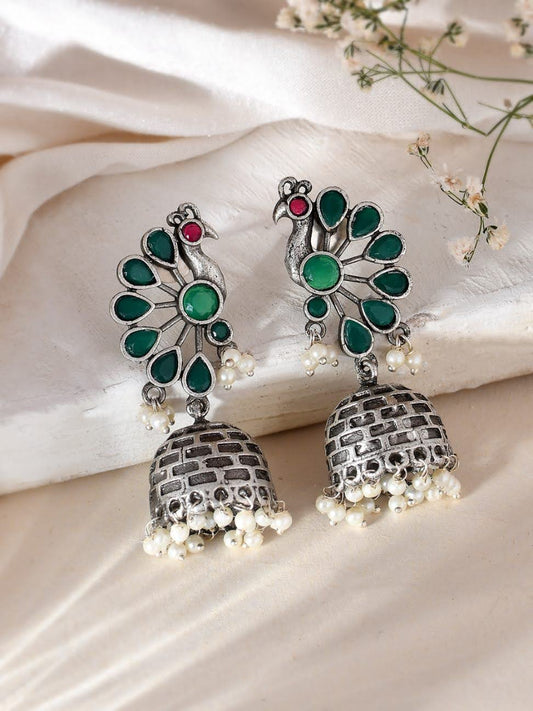 Sundar Morni Oxidized Studs