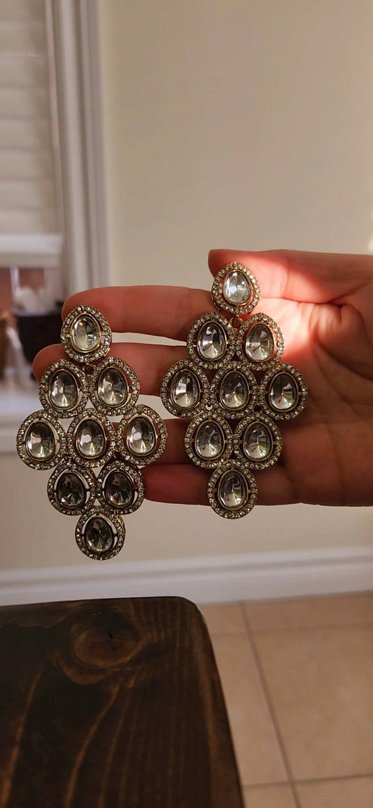 Sona Kundan Earrings