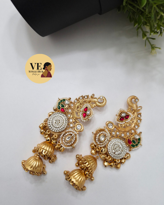 Dhaara Earcuff Jhumkas