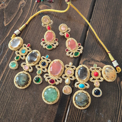 Kasturi MultiColor Sabhya inspired Set