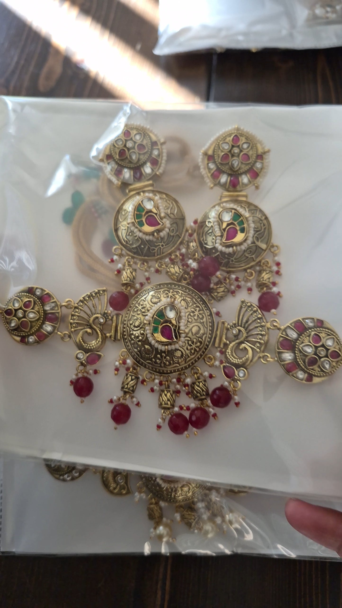 Pachi Kundan Choker set