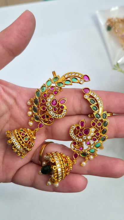 Pallavi Earcuff Jhumkas