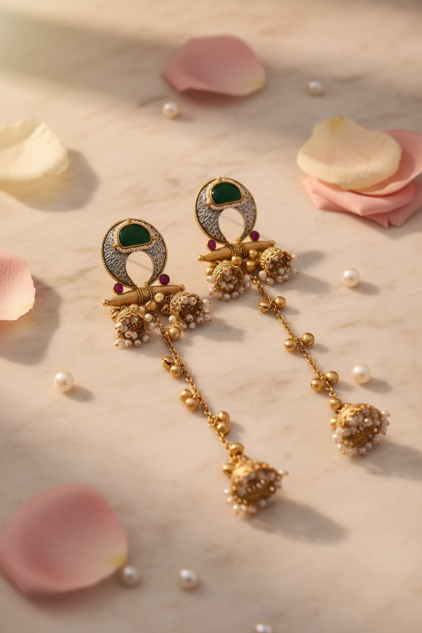 Artika Single Jhumka (Kashmiri design)