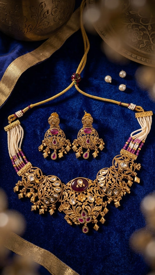 Nisha Kundan Set