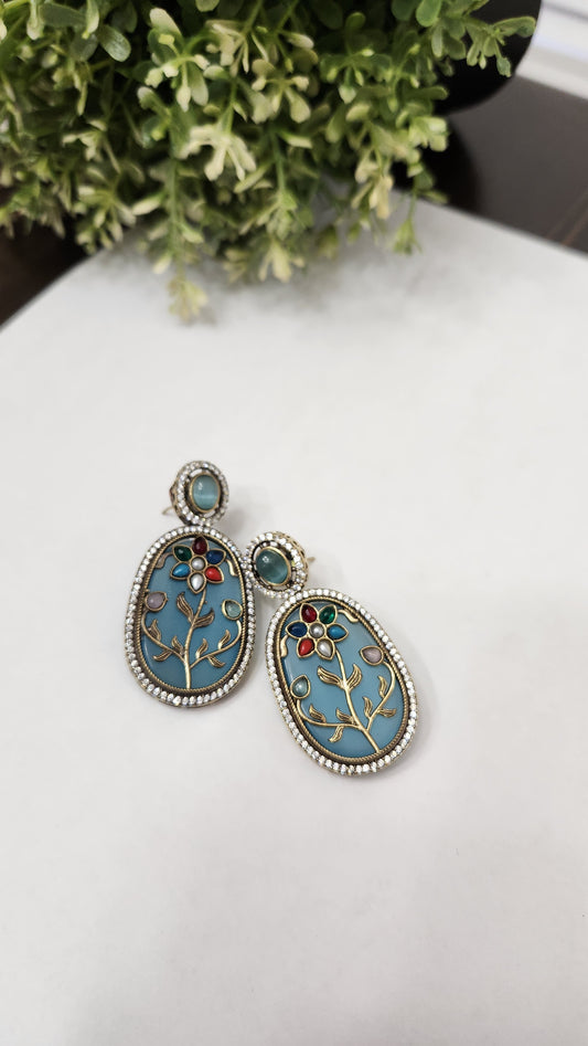 Phulkari earrings